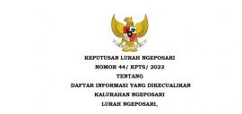 Keputusan Lurah No 44/KPTS/2022 tentang DIK